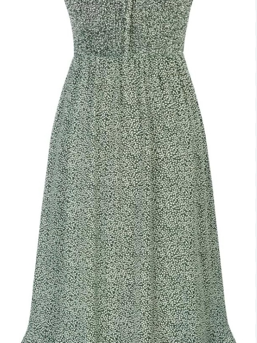 Grace Karin Sage Green Mini Floral Maxi Dress
